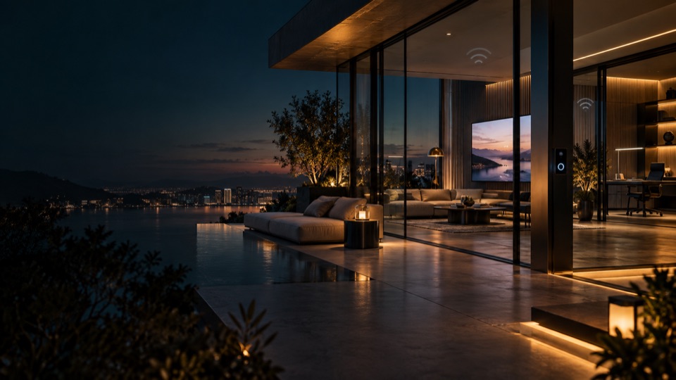 Luxury smart home controlled through integrated automation
