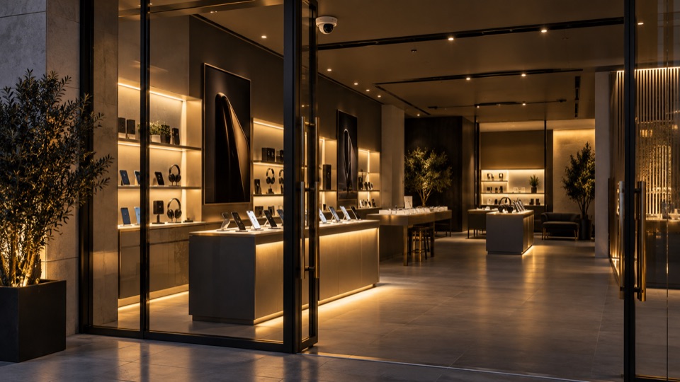 Discreet security and surveillance in a premium retail environment